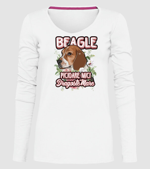 Bulldog francez picioare mici dragoste mare model alb pe tricou