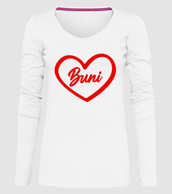 Buni model alb pe tricou