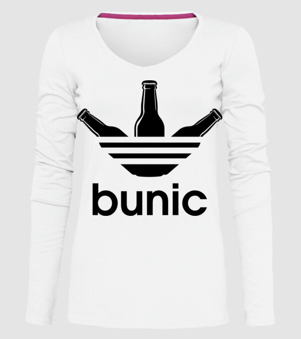 Bunicdidas model alb pe tricou