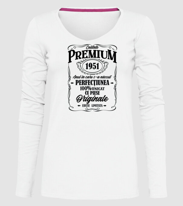 calitate premium -1951 - anul în care s-a născut - perfecțiunea - 100% unicat, cu piese originale, ediție limitată model alb pe tricou