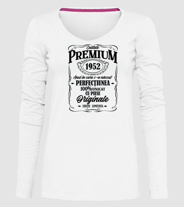 calitate premium -1952 - anul în care s-a născut - perfecțiunea - 100% unicat, cu piese originale, ediție limitată model alb pe tricou