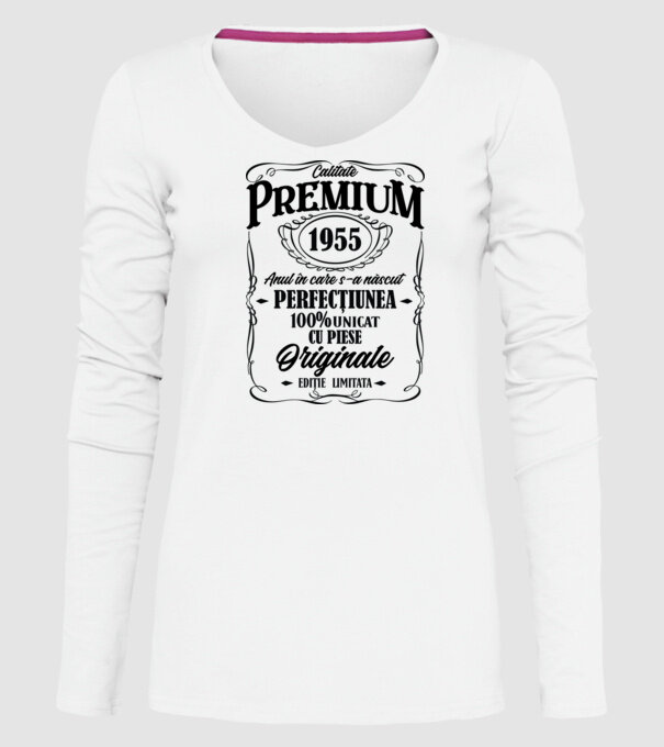 calitate premium -1955 - anul în care s-a născut - perfecțiunea - 100% unicat, cu piese originale, ediție limitată model alb pe tricou