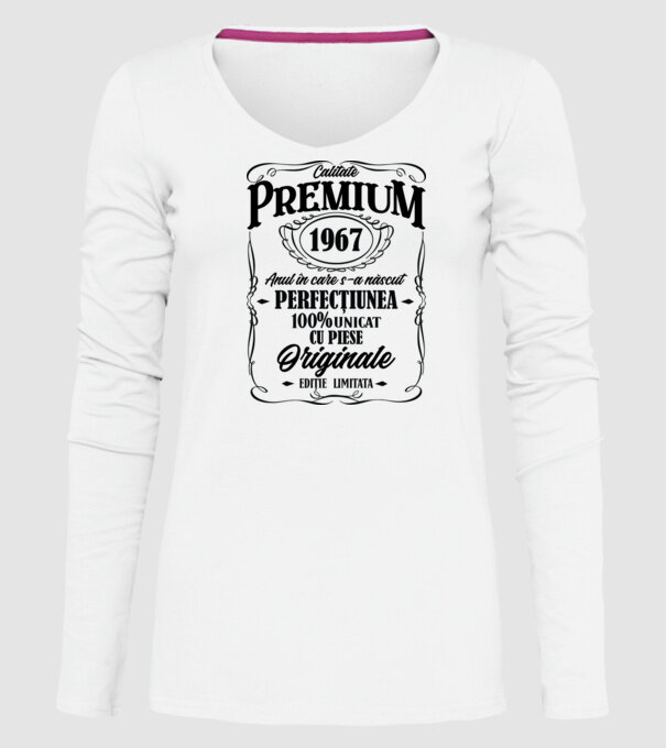 calitate premium -1967 - anul în care s-a născut - perfecțiunea - 100% unicat, cu piese originale, ediție limitată model alb pe tricou