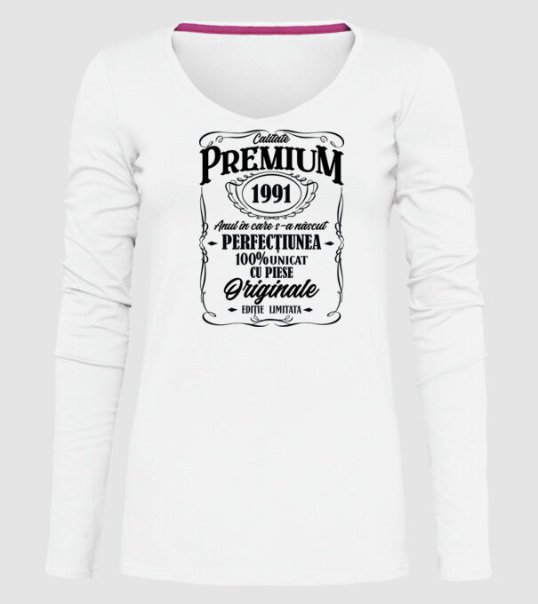 calitate premium -1991 - anul în care s-a născut - perfecțiunea - 100% unicat, cu piese originale, ediție limitată model alb pe tricou