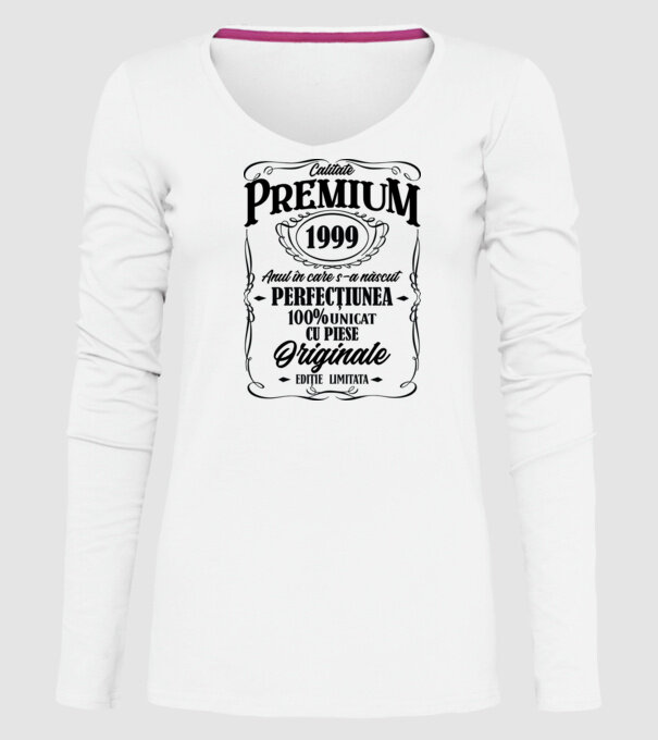 calitate premium -1999 - anul în care s-a născut - perfecțiunea - 100% unicat, cu piese originale, ediție limitată model alb pe tricou