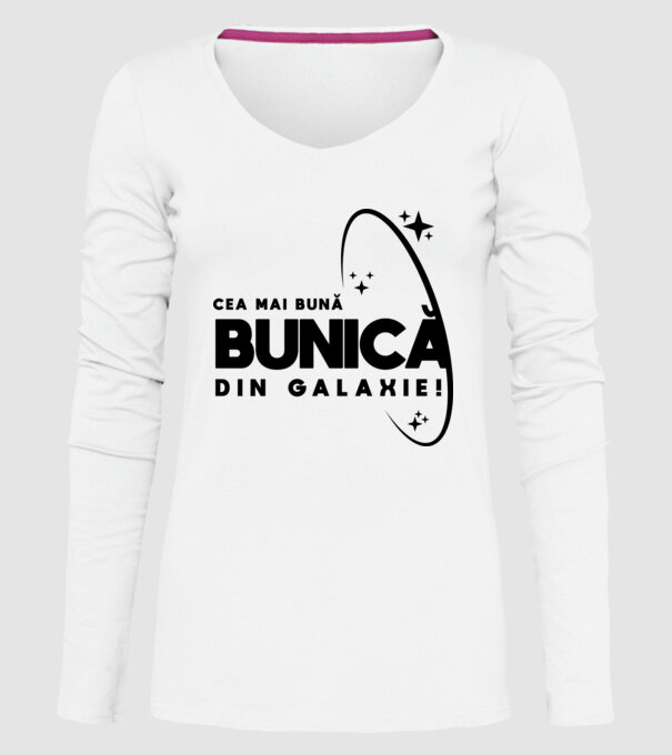 Cea mai bună mamă din Galaxie! model alb pe tricou