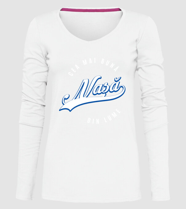 Cea mai bună NAȘĂ din lume model alb pe tricou