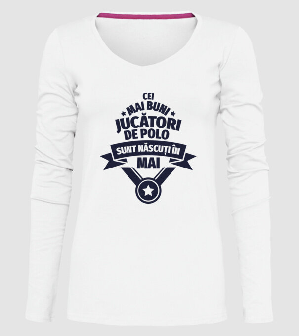 Cei mai buni jucători de polo sunt născuți în Mai model alb pe tricou