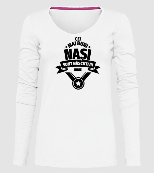 Cei mai buni nași sunt născuți în iunie. model alb pe tricou