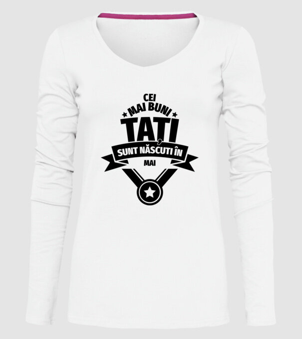 Cei mai buni Tați sunt născuți în martie. model alb pe tricou