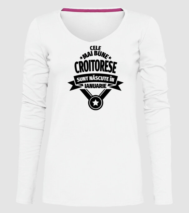 Cele mai bune croitorese sunt născute în ianuarie model alb pe tricou