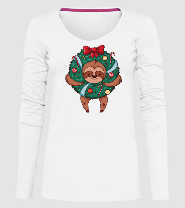 Christmas model alb pe tricou