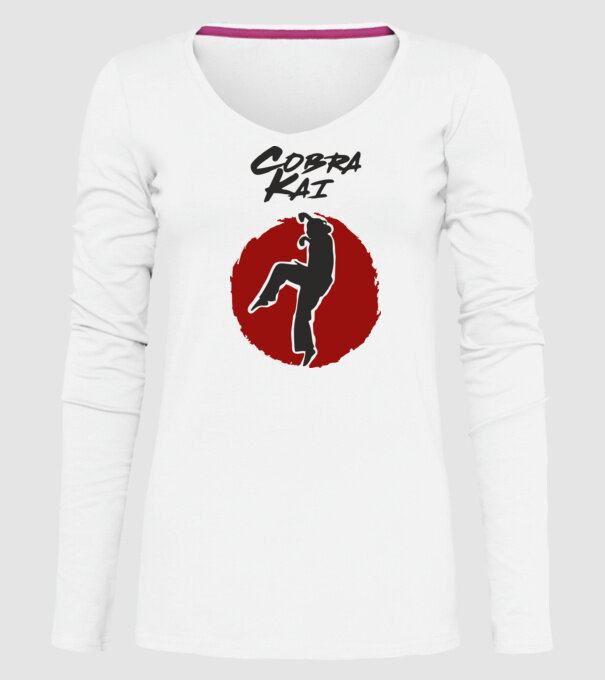 cobra kai larusso model alb pe tricou