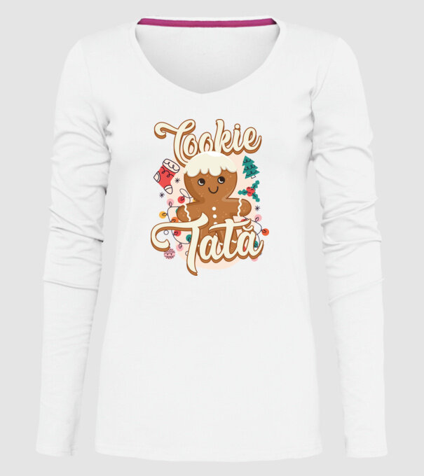 Cookie tată model alb pe tricou