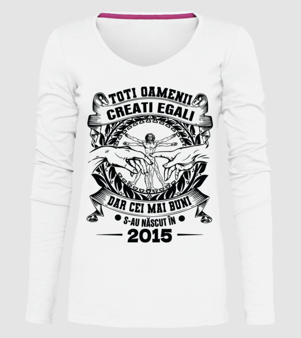 Da Vinci 10 2015 model alb pe tricou