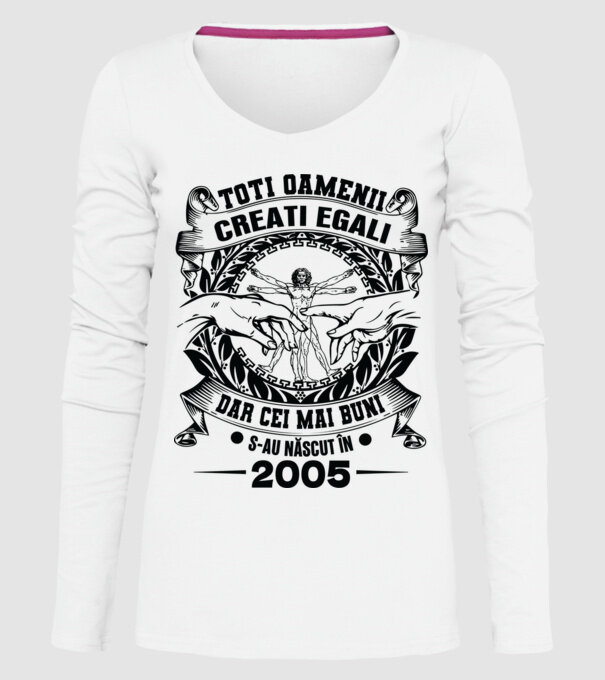 Da Vinci 20 2005 model alb pe tricou