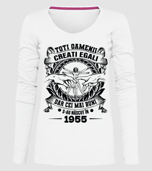 Da Vinci 70 1955 model alb pe tricou
