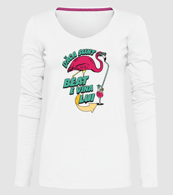 dacă sunt beat, e vina lui model alb pe tricou