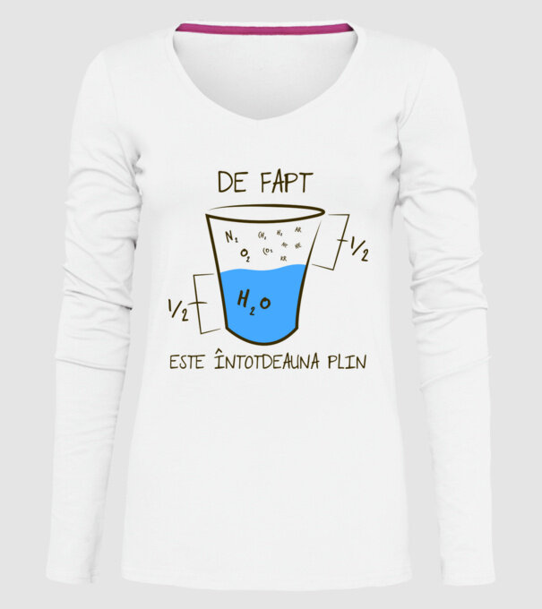 de fapt, este întotdeauna plin model alb pe tricou