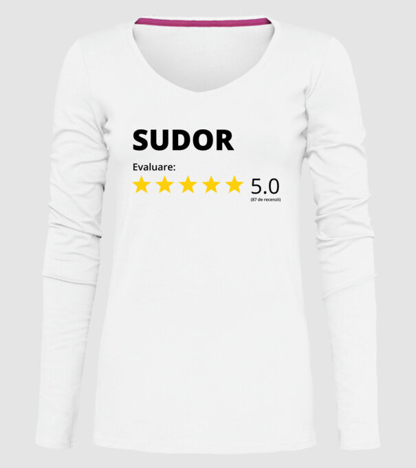 Evaluare - SUDOR model alb pe tricou