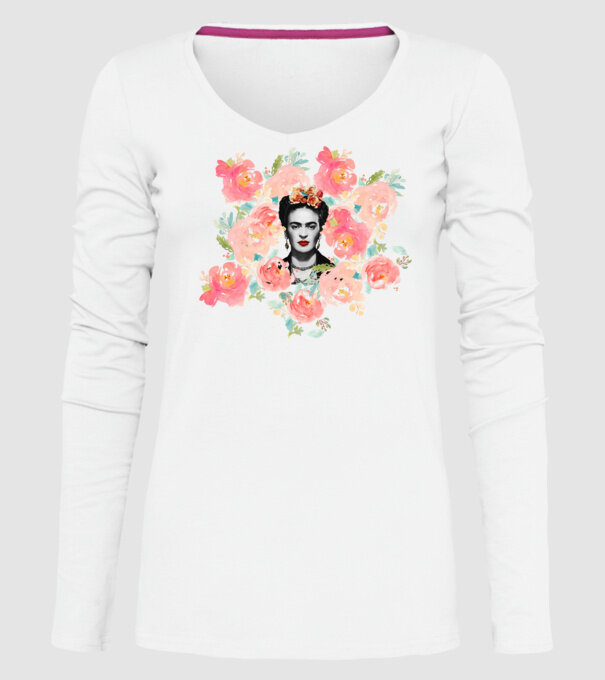 Frida Kahlo 2 model alb pe tricou