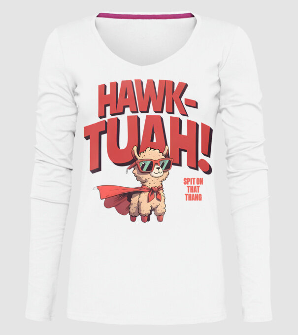 hawk tuah llama spit on that thang model alb pe tricou