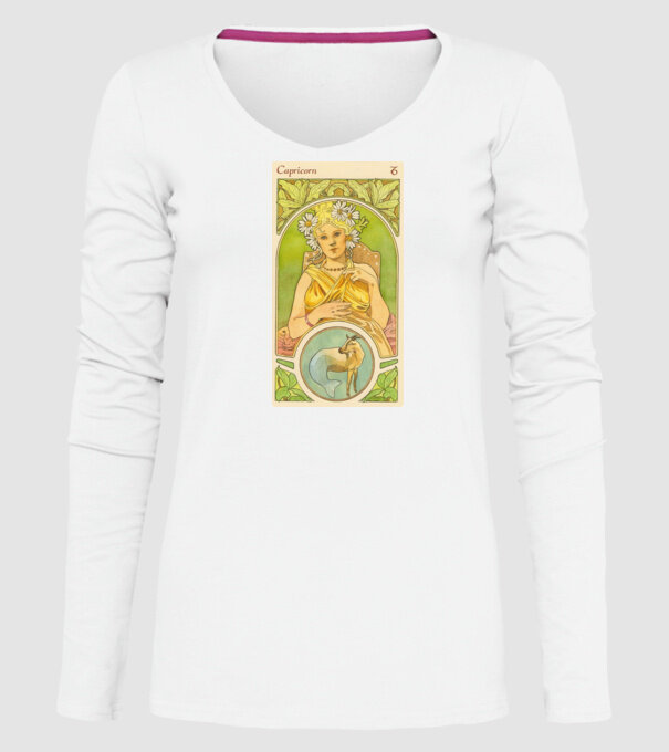Horoscop Tarot CAPRICORNUL model alb pe tricou
