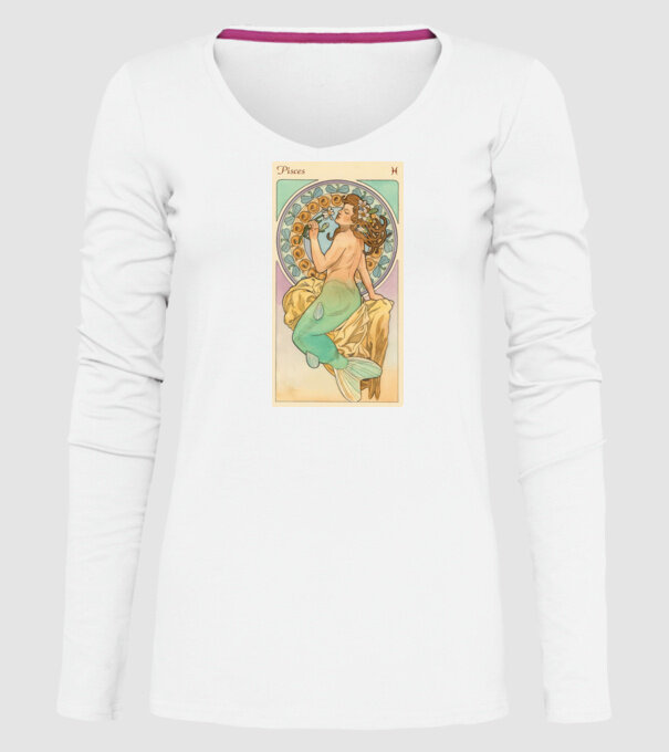 Horoscop Tarot PESTI model alb pe tricou