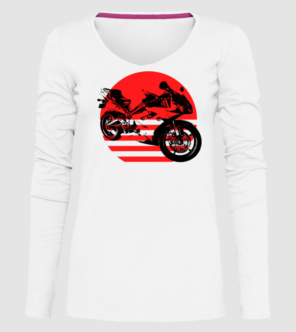 Katana model alb pe tricou
