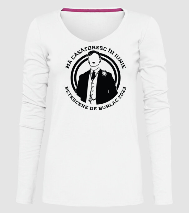 mă căsătoresc în iunie - petrecere de burlac model alb pe tricou