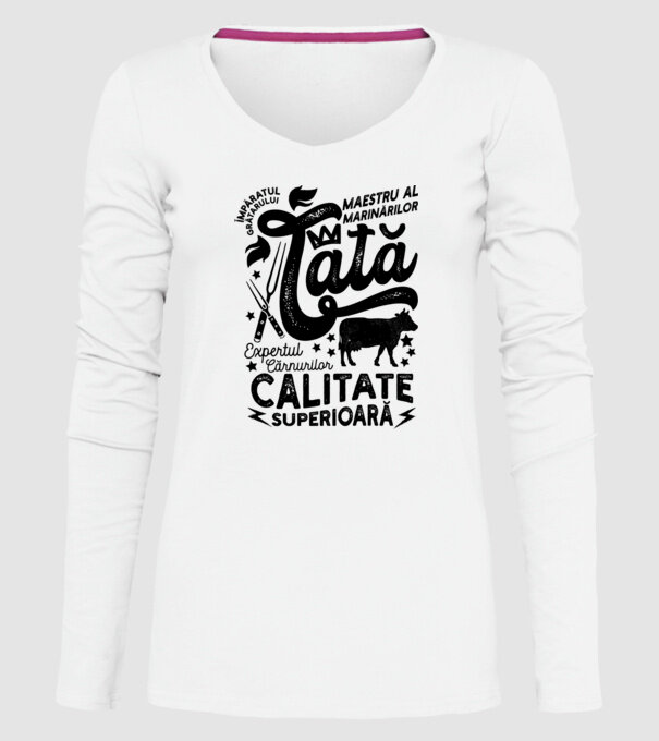 Împăratul grătarului, maestru al marinărilor, expertul cărnurilor - tată - Calitate superioară model alb pe tricou