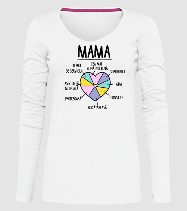 Mama cea mai bună prietenă, supererou model alb pe tricou