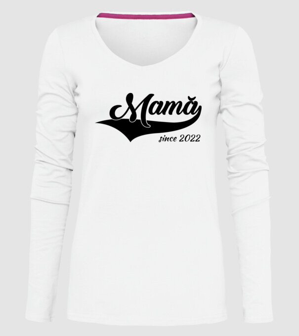 Mamă since 2022 model alb pe tricou