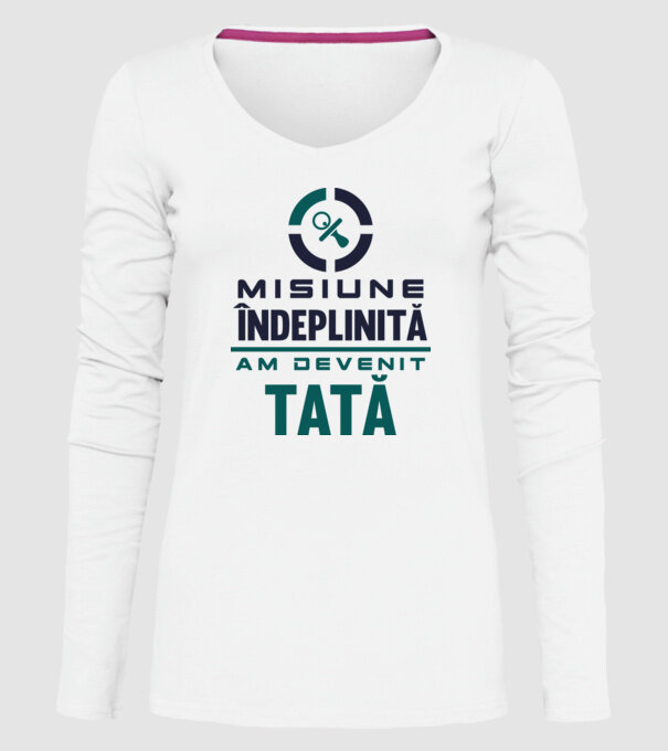 Misiune îndeplinită - am devenit tată model alb pe tricou