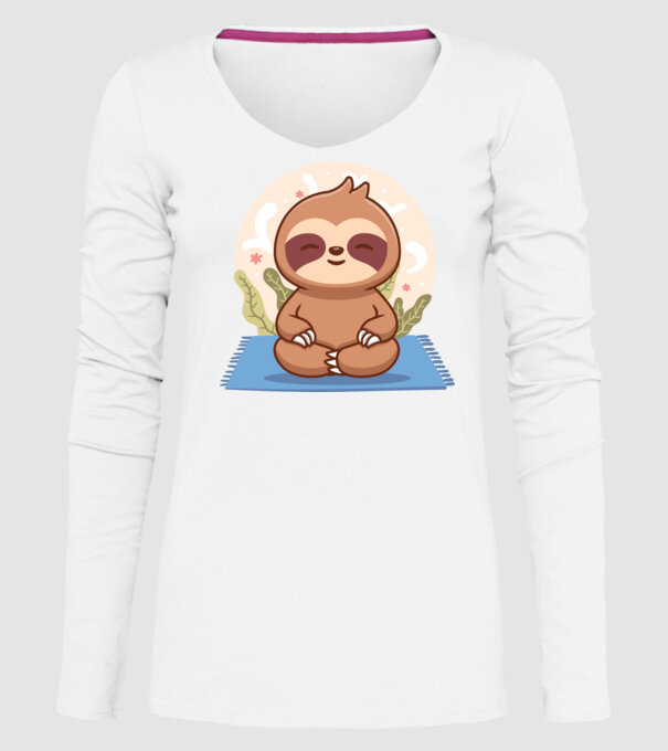 Namaste model alb pe tricou
