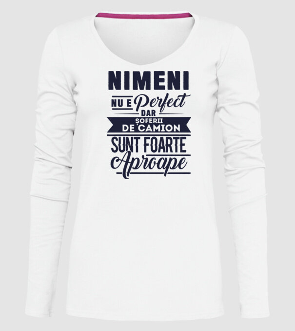 Nimeni nu e perfect, dar șoferii de camion sunt foarte aproape model alb pe tricou
