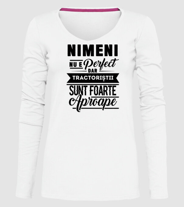 Nimeni nu e perfect, dar tractoriștii sunt foarte aproape model alb pe tricou