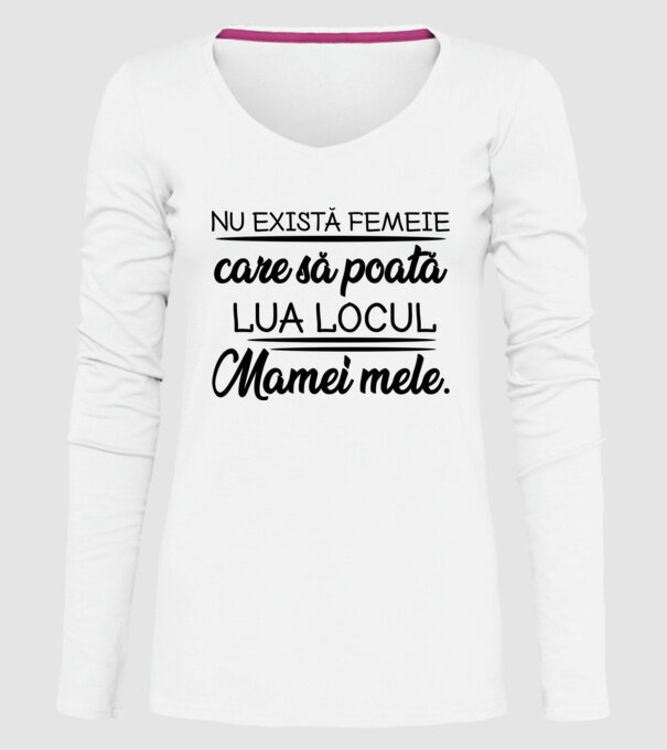 Nu exista femeie model alb pe tricou