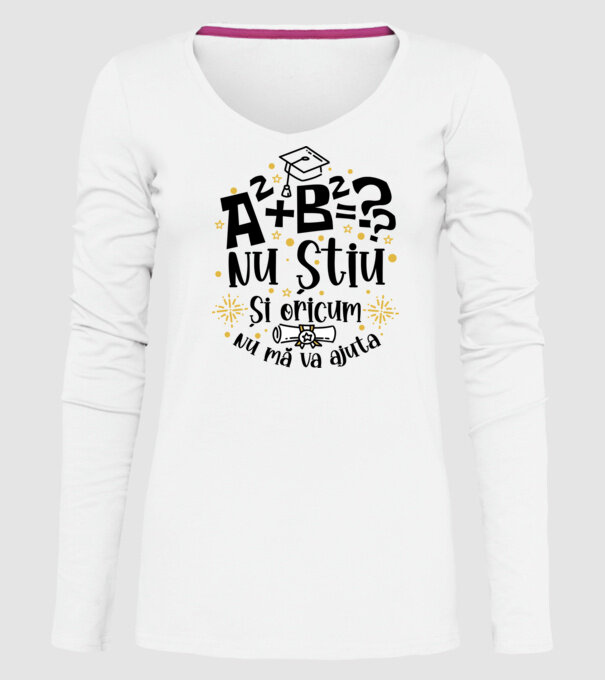 Nu știu, și oricum nu mă va ajuta model alb pe tricou
