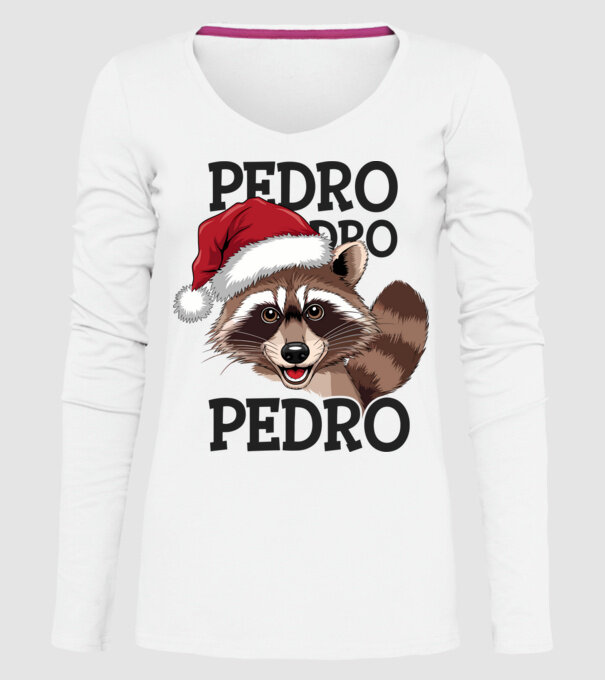 Pedro pedro xmas model alb pe tricou