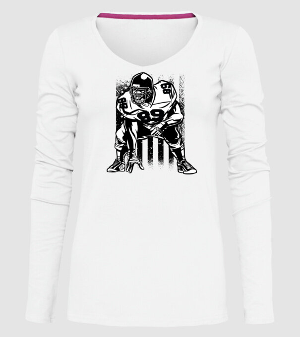 PLAYER model alb pe tricou