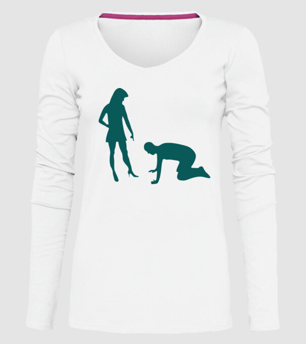 Sărut model alb pe tricou