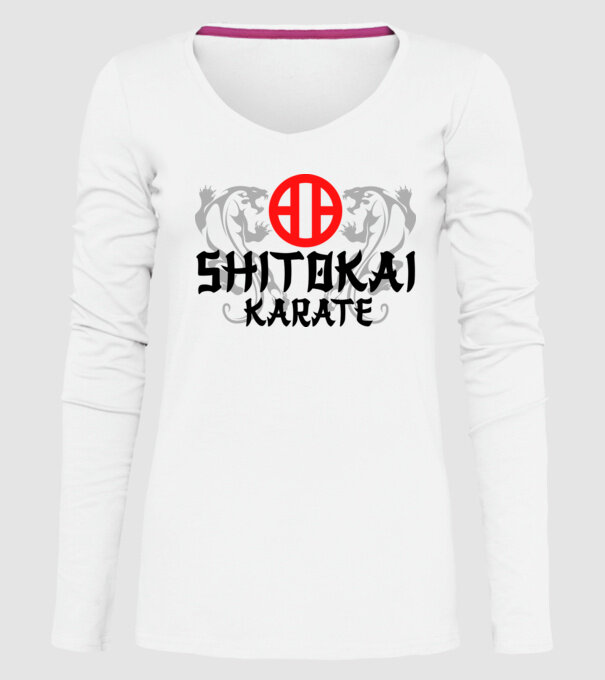 Shitokai Karate model alb pe tricou