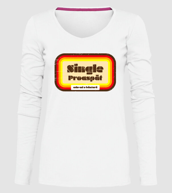 single proaspăt - adu-mi o băutură model alb pe tricou