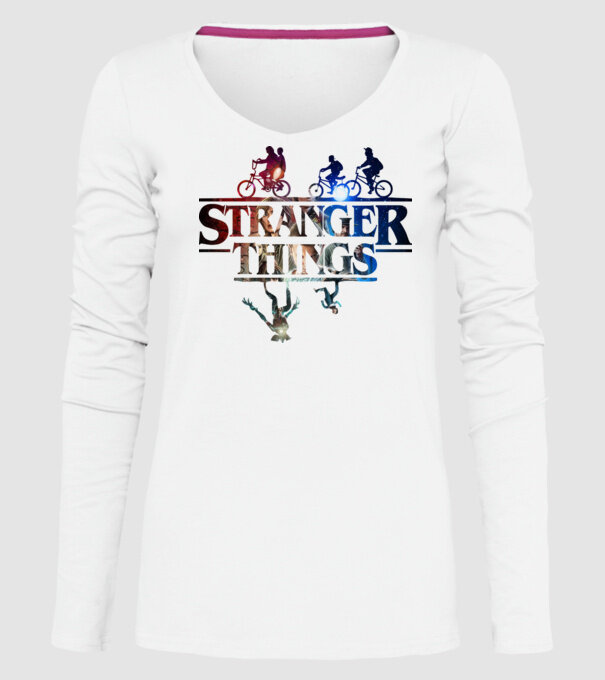 stranger things quote poster2 model alb pe tricou