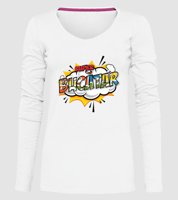 Super Bucătar model alb pe tricou