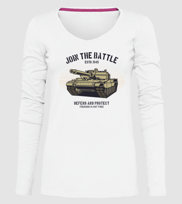 Tancuri model alb pe tricou
