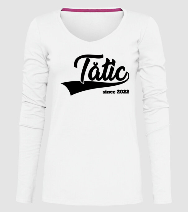 tătic since 2022 model alb pe tricou