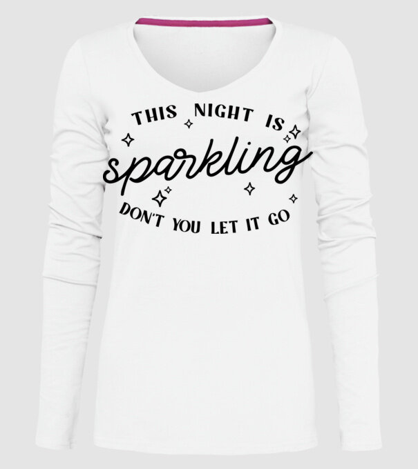 Taylor Swift This night is sparkling model alb pe tricou