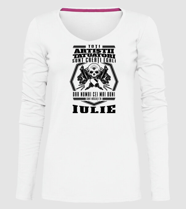 Toți artiștii tatuatori sunt creați egali iulie model alb pe tricou